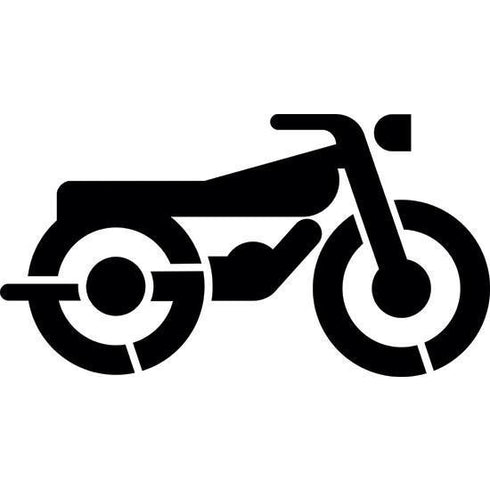 Motorcycle Parking Lot Stencil